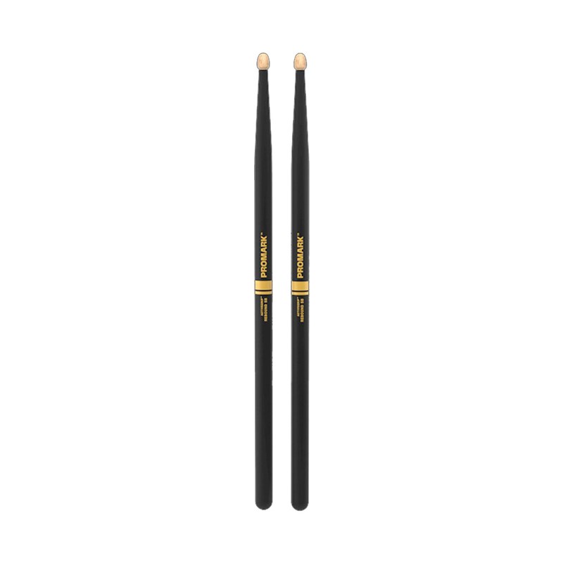 Promark ActiveGrip Rebound 5B Drumsticks Acorn Tip - Black